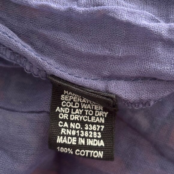 ORANGE FASHION VILLAGE, BEAUTIFUL PURPLE/ORANGE, BELL SLEEVE CROCHET TRIM DRESS - Picture 8 of 9